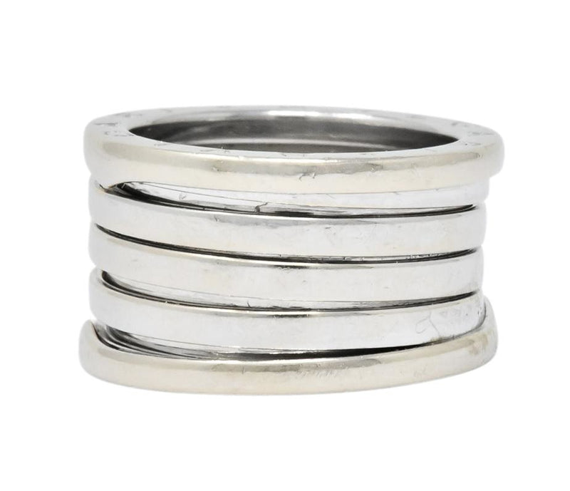 Bulgari Italian 18 Karat White Gold B. Zero1 Band Ring - Wilson's Estate Jewelry