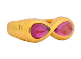Bulgari Italian Tourmaline 18 Karat Gold Infinity Band Ring - Wilson's Estate Jewelry
