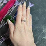 1950's Mid-Century 0.50 CTW Diamond Platinum Engagement Ring