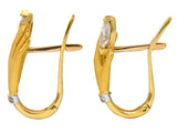 Carrera y Carrera 0.45 CTW Diamond 18 Karat Gold Las Manos Earrings - Wilson's Estate Jewelry