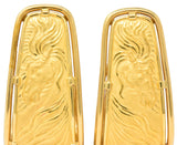 Carrera y Carrera 18 Karat Gold Ecuestre Half-Hoop Horse Earrings - Wilson's Estate Jewelry