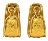 Carrera y Carrera 18 Karat Gold Ecuestre Half-Hoop Horse Earrings - Wilson's Estate Jewelry