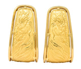 Carrera y Carrera 18 Karat Gold Ecuestre Half-Hoop Horse Earrings - Wilson's Estate Jewelry