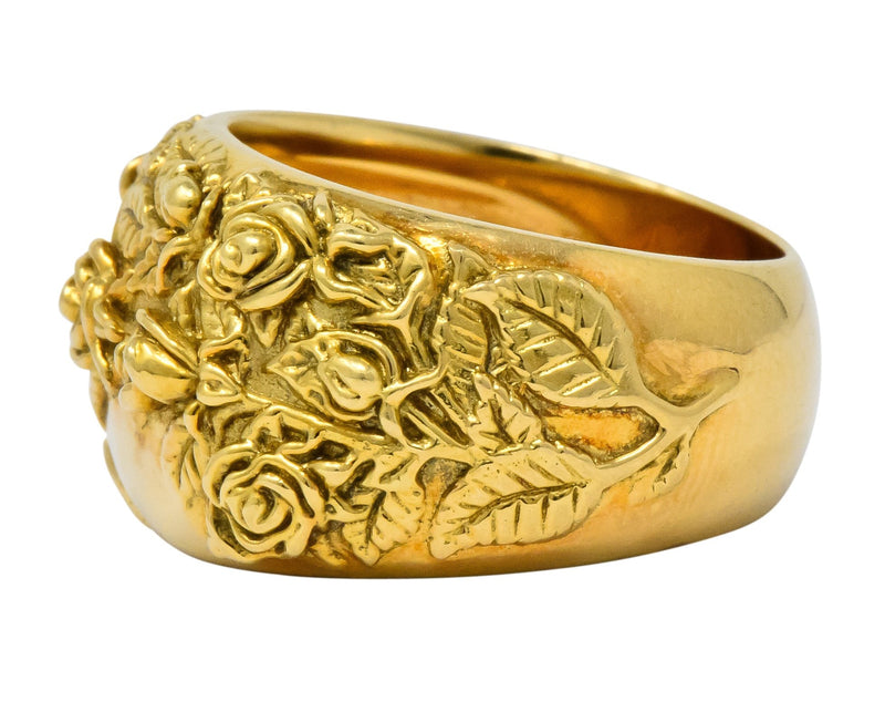 Carrera Y Carrera 18 Karat Gold Garden Of Roses Ring - Wilson's Estate Jewelry