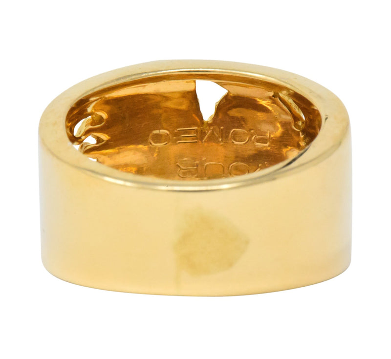 Carrera y Carrera Adam & Eve Diamond 18 Karat Gold Band Ring - Wilson's Estate Jewelry