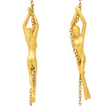 Carrera y Carrera Diamond 18 Karat Gold Chain Women Drop Earrings - Wilson's Estate Jewelry