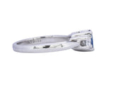 Cartier 1.15 CTW Sapphire Diamond Platinum Ring Wilson's Estate Jewelry