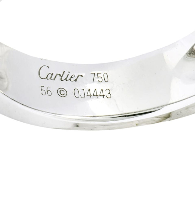 Cartier 1.50 CTW Diamond 18 Karat White Gold Cocktail Ring - Wilson's Estate Jewelry