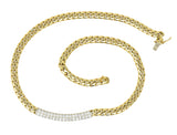 Cartier 1.70 CTW Diamond 18 Karat Two-Tone Gold Necklace Wilson's Estate Jewelry