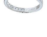 Cartier 1.80 CTW Diamond 18 Karat White Gold Contemporary In-Out Hoop Earrings - Wilson's Estate Jewelry