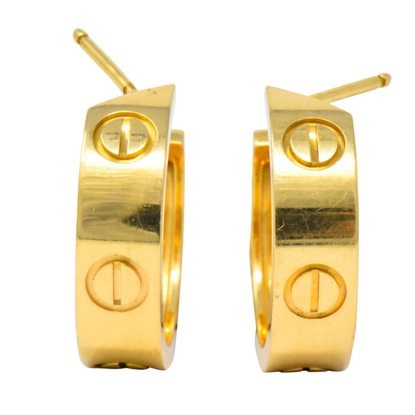 Gold store earrings cartier
