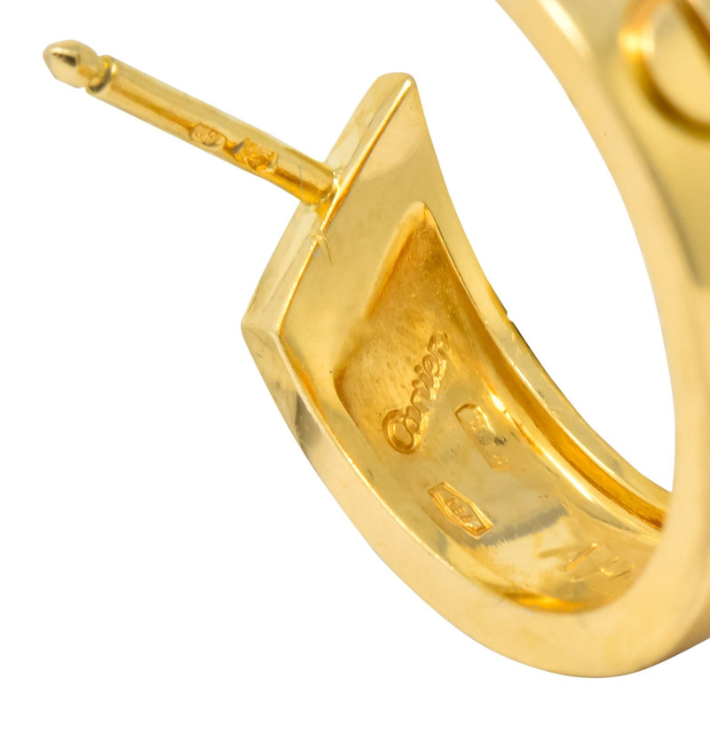 Cartier LOVE Half-Hoop Earrings - Yellow Gold 18k Pierced - Wilson Brothers  Jewelry