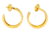 Cartier 18 Karat Gold Love Hoop Earrings Wilson's Antique & Estate Jewelry