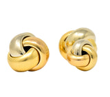 Cartier 18 Karat Tri-Color Gold Trinity Cufflinks - Wilson's Estate Jewelry