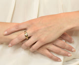 Cartier 18 Karat Tri-Colored Gold Unisex Trinity Rolling Ring - Wilson's Estate Jewelry