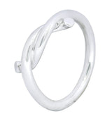Cartier 18 Karat White Gold French Entrelaces Twisted Knot Ring - Wilson's Estate Jewelry