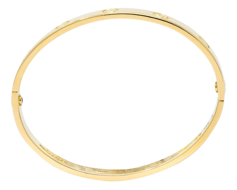 Cartier Aldo Cipullo 1970 Rose Gold 18 Karat Love Bangle - Wilson's Estate Jewelry
