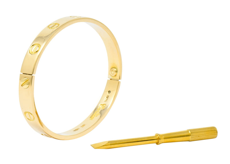 Love bracelet 1970 hotsell aldo cipullo for cartier
