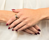 Cartier Diamond 18 Karat Tri-Colored Gold Trinity Rolling Ring - Wilson's Estate Jewelry
