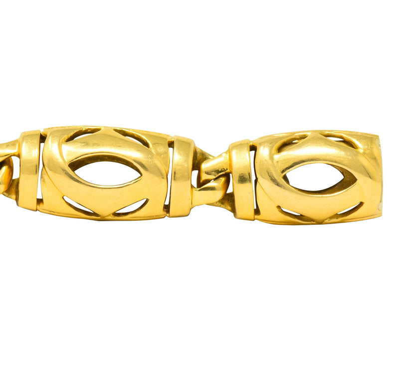 Cartier French 18 Karat Gold Link Bracelet Wilson's Antique & Estate Jewelry