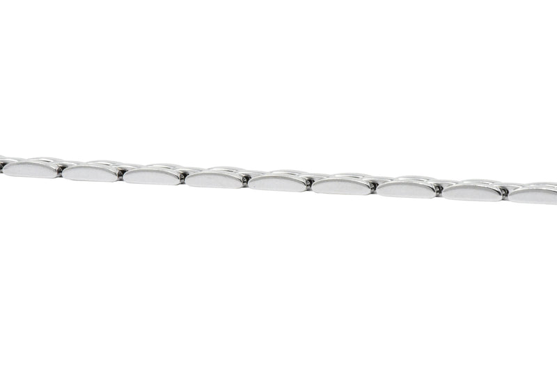 Cartier Maillon Panthere 18 Karat White Gold Unisex Link Bracelet French Wilson's Estate Jewelry
