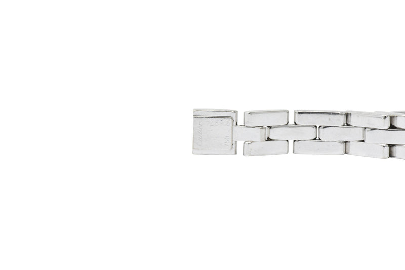Cartier Maillon Panthere 18 Karat White Gold Unisex Link Bracelet French Wilson's Estate Jewelry