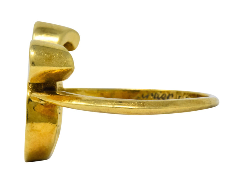 Cartier Vintage 18 Karat Gold Leo Zodiac Ring - Wilson's Estate Jewelry