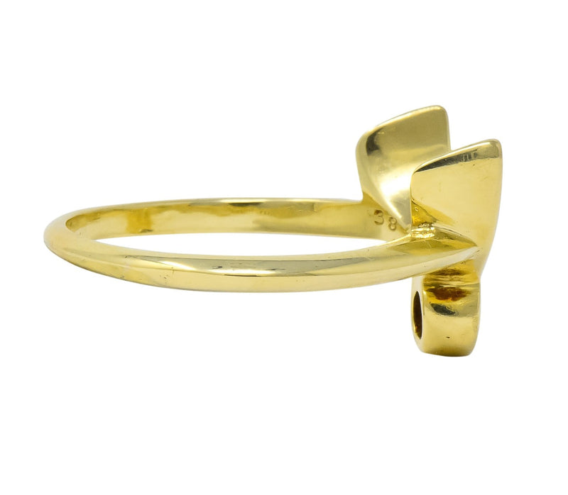 Cartier Vintage 18 Karat Gold Zodiac Taurus Stacking Ring - Wilson's Estate Jewelry