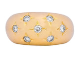 Chaumet Vintage 0.45 CTW Diamond 18 Karat Gold French Bombay Ring - Wilson's Estate Jewelry