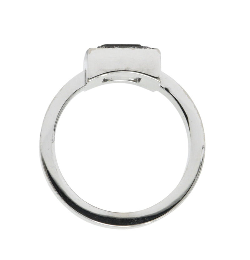 Chopard 0.38 CTW Diamond 18 Karat White Gold Happy Diamonds Ring Wilson's Estate Jewelry