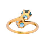 Church & Company Victorian 2.50 CTW Zircon 14 Karat Gold Toi Et Moi Ring - Wilson's Estate Jewelry
