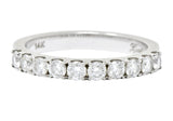 Coast 1990's 0.50 CTW 14 Karat White Gold Band Ring - Wilson's Estate Jewelry