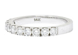 Coast 1990's 0.50 CTW 14 Karat White Gold Band Ring - Wilson's Estate Jewelry