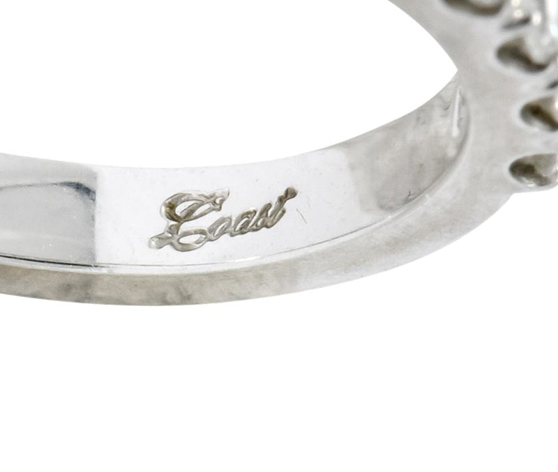 Coast 1990's 0.50 CTW 14 Karat White Gold Band Ring - Wilson's Estate Jewelry