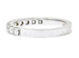 Coast 1990's 0.50 CTW 14 Karat White Gold Band Ring - Wilson's Estate Jewelry