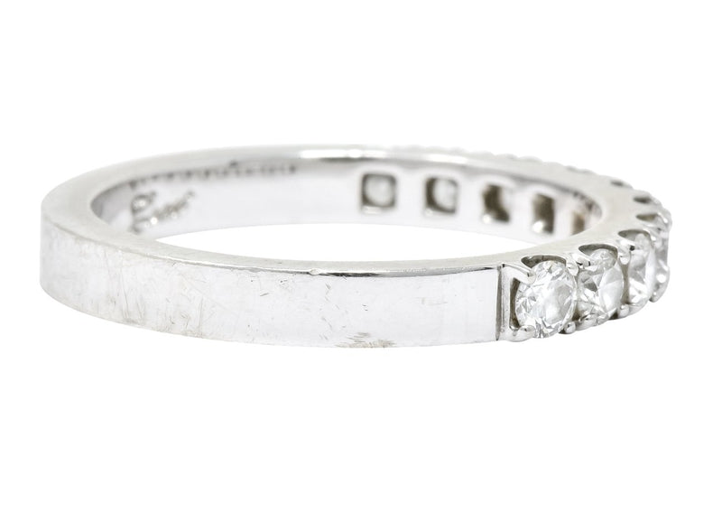 Coast 1990's 0.50 CTW 14 Karat White Gold Band Ring - Wilson's Estate Jewelry