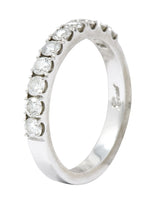 Coast 1990's 0.50 CTW 14 Karat White Gold Band Ring - Wilson's Estate Jewelry