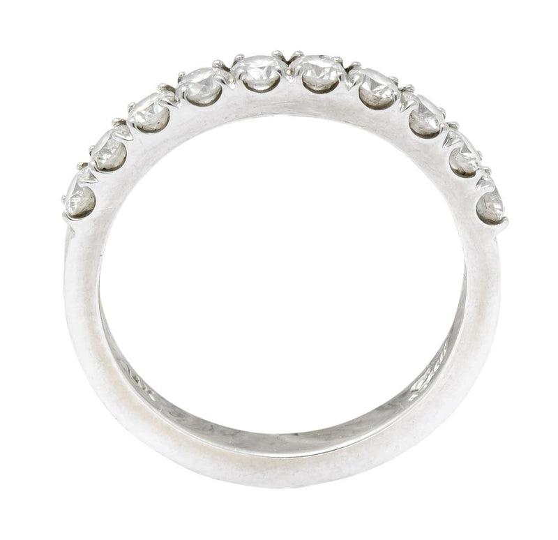 Coast 1990's 0.50 CTW 14 Karat White Gold Band Ring - Wilson's Estate Jewelry