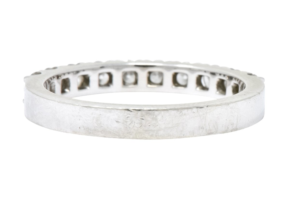 Coast 1990's 0.50 CTW 14 Karat White Gold Band Ring - Wilson's Estate Jewelry
