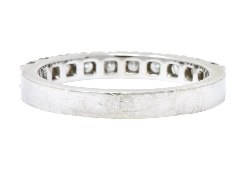 Coast 1990's 0.50 CTW 14 Karat White Gold Band Ring - Wilson's Estate Jewelry