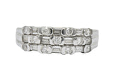 Contemporary 0.75 CTW Diamond 14 Karat White Gold Alternative Ring Wilson's Estate Jewelry