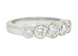 Contemporary 1.15 CTW Diamond 14 Karat White Gold Stackable Ring - Wilson's Estate Jewelry
