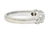 Contemporary 1.15 CTW Diamond 14 Karat White Gold Stackable Ring - Wilson's Estate Jewelry