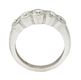 Contemporary 1.15 CTW Diamond 14 Karat White Gold Stackable Ring - Wilson's Estate Jewelry