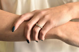 Vintage 1.80 CTW Princess Cut Diamond 14 Karat White Gold Channel Eternity Band Wilson's Estate Jewelry