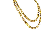 Contemporary 14 Karat Yellow Gold Twisted Link Long Chain Necklace - Wilson's Estate Jewelry