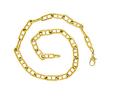 Contemporary 18 Karat Gold Oval Link Chain Necklace - Wilson's Estate Jewelry