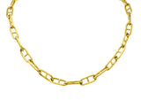 Contemporary 18 Karat Gold Oval Link Chain Necklace - Wilson's Estate Jewelry
