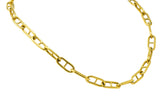 Contemporary 18 Karat Gold Oval Link Chain Necklace - Wilson's Estate Jewelry