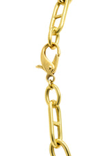 Contemporary 18 Karat Gold Oval Link Chain Necklace - Wilson's Estate Jewelry